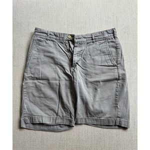 Men's Shorts - Bill's Khakis - Gray - Flat Front - Waist 32 - Inseam 9in